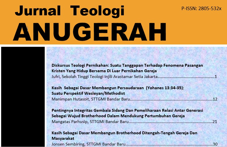 Jurnal Teologi Anugerah