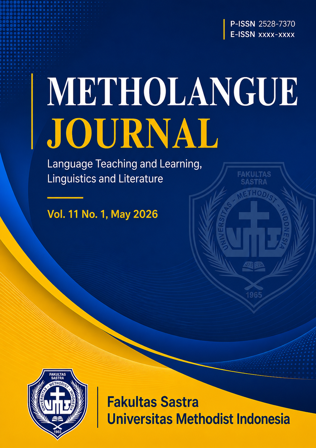 					View Vol. 11 No. 1 (2026): METHOLANGUE: Language Teaching and Literature, Linguistics and Literature
				